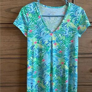 Lilly Pulitzer vneck short sleeve dress